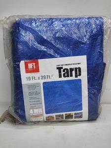 Blue HFT 19 ft x 29 ft 4 Mil Tarp