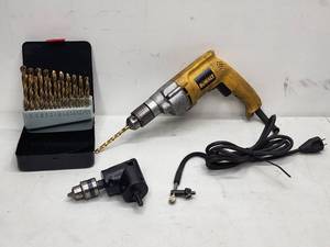 DeWalt 12 in. Variable Speed Electric Drill with Accessories