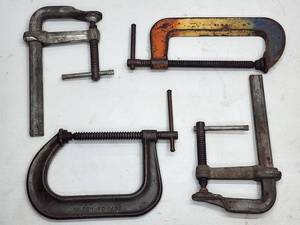 (4) Assorted X-Large Welding Clamps
