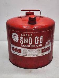 Vintage 6 Gal Eagle Sno Go Gasoline Can