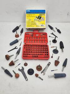 Large Assortment of Air Tool GrindingPolishing Accessories with Drill Accessories Kit