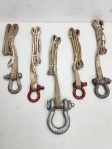 (3) Lifting Straps with Shackles