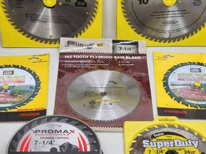 Large Assortment of Saw Blades