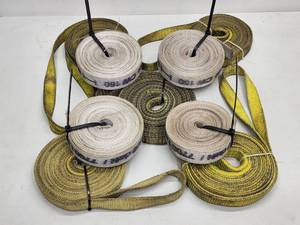 (5) Lifting Straps and Rolls of Strapping