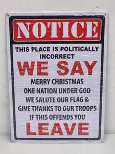 Notice Garage Sign