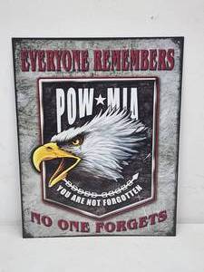 POW  MIA Garage Sign