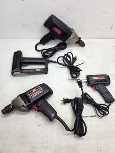 (4) Assorted Electric Shop Tools