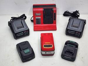 (3) Cordless Charging Stations with Batteries