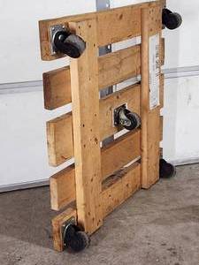 Handmade Rolling Wooden Platform