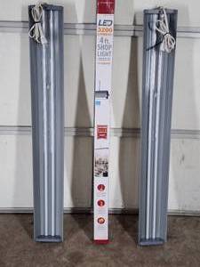 (3) 4 ft LED Shop Lights