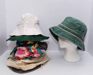 Variety Of 7 Vintage Bucket Hats