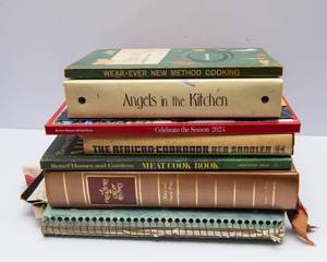Variety Of Vintage Cookbooks