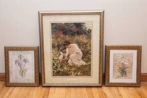 Set of 3 Framed Wall Art Pieces  Assorted Sizes
