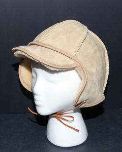Hat with Earflaps  Sheepskin Style with Wool Interior