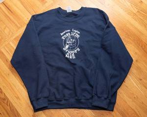 American Legion Post 1776 Grumpy Old Men Sweatshirt  Navy  Size XL