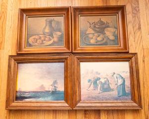 Set of 4 Framed Wall Art Pieces