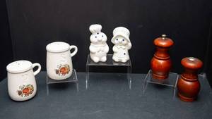 Set of 3 Salt & Pepper Shaker Sets  Includes Pillsbury Doughboy Set