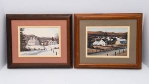 Set of 2 William Saunders Framed Wall Art  Autumn Glory & Down a Country Road