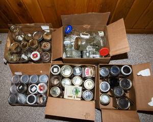 Assorted Canning Jars Lot  Mixed Sizes