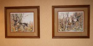 Chris B. Christianson Framed Wildlife Prints  Summers End Wood Ducks & Mallards (Signed & Numbered, 30.5 x 27.5)