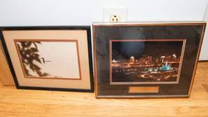 Minnesota Wall Art Lot  St. Paul Winter Carnival Ice Palace (1992) & Loon Photograph