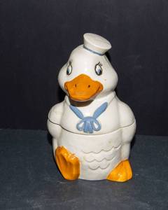 Vintage Sailor Duck Cookie Jar