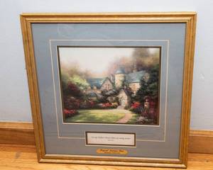 Thomas Kinkade Beyond Autumn Gate Wall Art  14 x 14