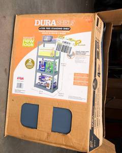 DuraShelf Plastic 4-Tier Free-Standing Shelf  New in Box