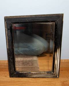 Antique Mirror  Heavy Framed Wall Mirror (11.5 x 14.5)