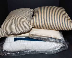 Assorted Pillows Lot  Feather & New
