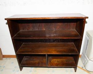 Vintage Wooden Bookshelf  39 W x 11.5 D x 36 H
