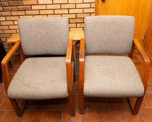 Set of 2 Vintage High Point Furniture Chairs  23 W x 22 D x 34 H