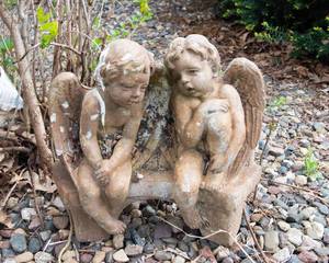 Cement Angels Outdoor Decorative Figurine