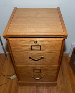 Wood Filing Cabinet