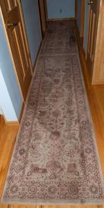 Set of 2 Belgian Wool Runner Rugs  Matching Pair (31 x 98)