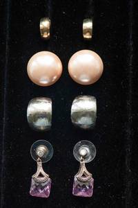 Assorted Earrings Lot  4 Pairs