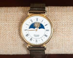 Pulsar Quartz Moon Phase Watch