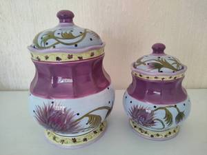 Margaret Le Van Designs for Certified International Canisters