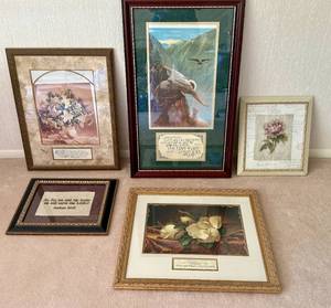 Lot of Religious Framed Artwork
