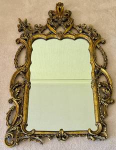 Vintage Mirror Craft Ornate Gilded Mirror
