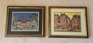 Set of Michael Delacroix Prints in Matching Frames