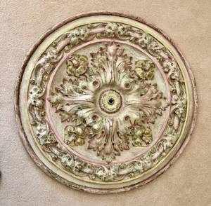 Round Ornate CeilingChandelier Cap or Hanging Decor