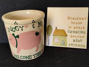Roseville Robinson Ransbottom Painted Crock