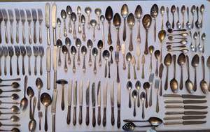Silver Plated Flatware - Over 100pcs