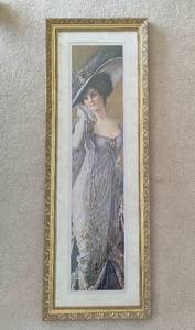 Art Deco Pompeian Beauty Framed Art