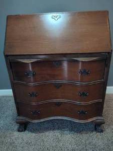 Solid Wood Drop Front Secretary Desk