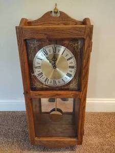 Wooden Pendulum Clock (Battery Operated)
