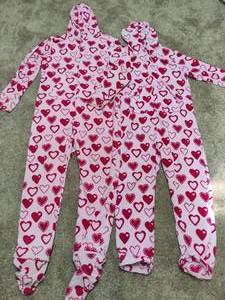 Two Adult Heart Onsies