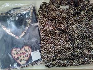 Ladies Two-Piece Animal Print PJs (XL)