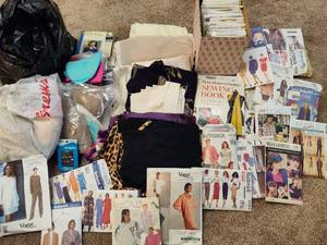 Huge Lot of Sewing Patterns & Supplies